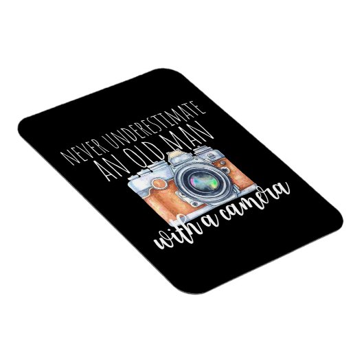 Oud Man met camera Magneet (Rechterzijde)