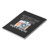 Oud Man met camera Notitieblok (Linkerzijde)