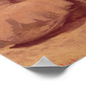 Oud Man met een glas wijn Poster (Hoek)