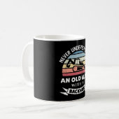 Oud Man met een hoefijzer Koffiemok (Voorkant links)