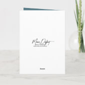 Oud Man met een konijn Kaart (Achterkant)