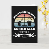 Oud man met een schonnij van Broom Kaart (Gele Bloem)