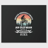 oud man met mtb cadeaupapier (Vlak)