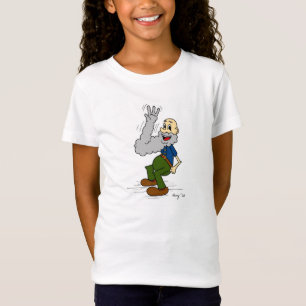 Oud Man met reuzengewas Baby Doll T-shirt