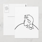 Oud Man of Jonge Dame Optische illusie Briefkaart (Voorkant / Achterkant)