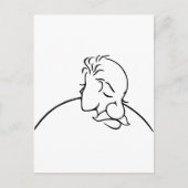 Oud Man of Jonge Dame Optische illusie Briefkaart (Voorkant)