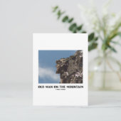 Oud Man op de berg (optische illusie) Briefkaart (Staand voorkant)