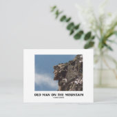 Oud Man op de berg (optische illusie) Briefkaart (Staand voorkant)