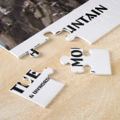 Oud Man op de bergen (optische verlichting) Legpuzzel (Zijkant)