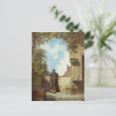 Oud Man op de Terrace Briefkaart (Staand voorkant)