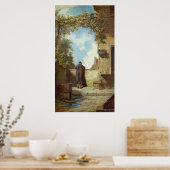 Oud Man op de Terrace Poster (Keuken)