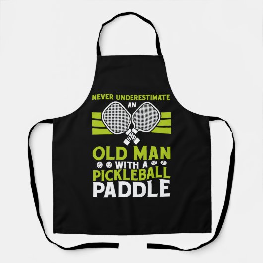 Oud Man Pickleball Paddle Gift Schort (Voorkant)