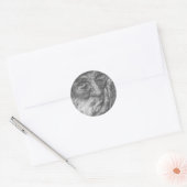 Oud man ronde sticker (Envelop)