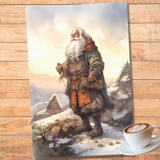 Oud Man Santa 2 Decoupage Papier