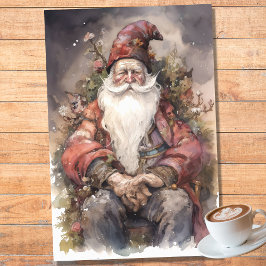 Oud Man Santa 3 Decoupage Papier
