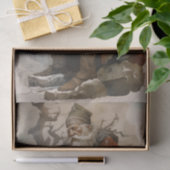 Oud Man Santa 4 Decoupage Papier (Geschenk)