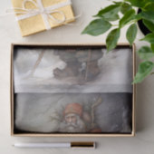 Oud Man Santa 5 Decoupage Papier (Geschenk)
