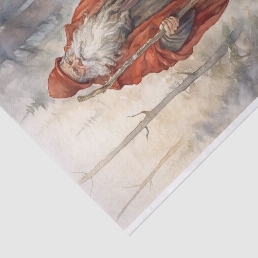 Oud Man Santa 6 Decoupage Papier (Detail)