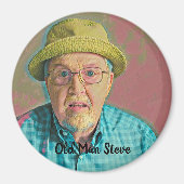 Oud Man Steve fan magnet (Voorkant)