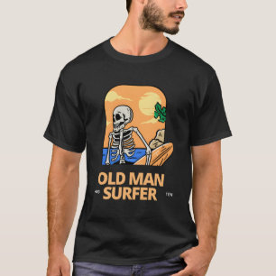 Oud Man Surfer Hang 10 T-shirt