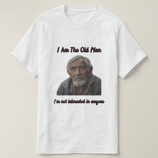 Oud Man T-shirt (Design voorkant)
