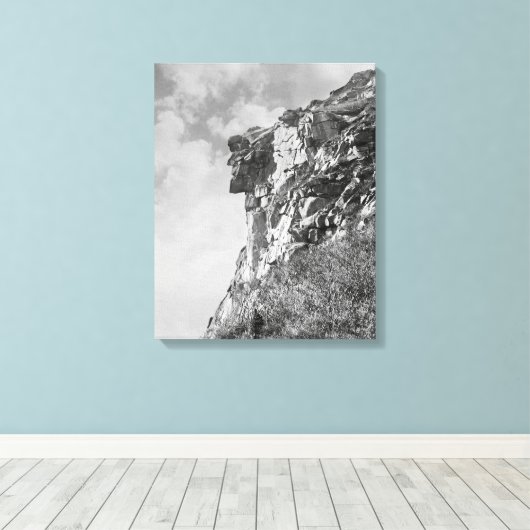 Oud Man van de Berg, 1901.  foto Canvas Afdruk (Insitu (Houten vloer))