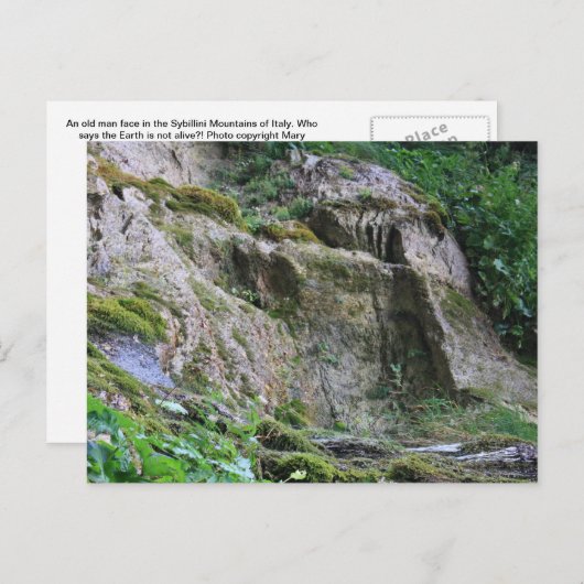 Oud Man van de berg Briefkaart (Voorkant / Achterkant)