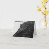 Oud man van de berg New Hampshire Kaart (Gele Bloem)