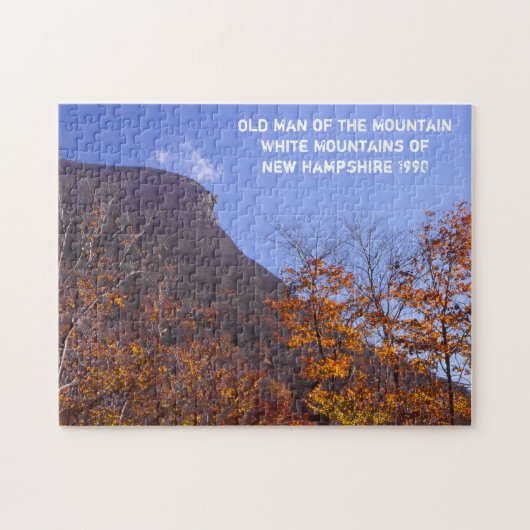 Oud Man van de Mountain New Hampshire Legpuzzel (Horizontaal)