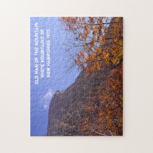Oud Man van de Mountain New Hampshire Legpuzzel (Verticaal)