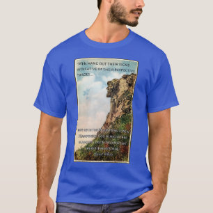 Oud Man van het Briefkaart met citaat van Dan T-shirt