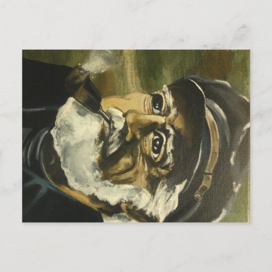 Oud man van het Zee Briefkaart (Voorkant)