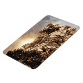 oud Man van The Mountain New Hampshire Magneet (Linkerzijde)