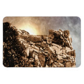 oud Man van The Mountain New Hampshire Magneet (Horizontaal)