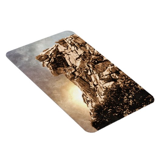 oud Man van The Mountain New Hampshire Magneet (Rechterzijde)