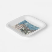 Oud Man Winter Papieren Bordje (Gebogen)