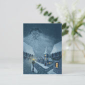 Oud man wintervakantie briefkaart (Staand voorkant)