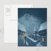 Oud man wintervakantie briefkaart (Voorkant / Achterkant)