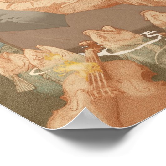 Oud Man zinkend schip open Zee nautische kunst Poster (Hoek)