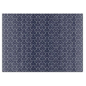 Oud marineblauw wit Japan Bishamon patroon Snijplank (Voorkant)