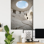 Oud Marmeren Amfitheater Hemel Poster (Thuiskantoor)