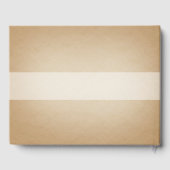 Oud Mauve Circle Black Square Memorial Guest Book Gastenboek (Achterkant)