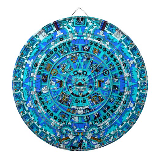 Oud Maya profetisch ontwerp Dartboard ~ Dartbord (Voorkant)