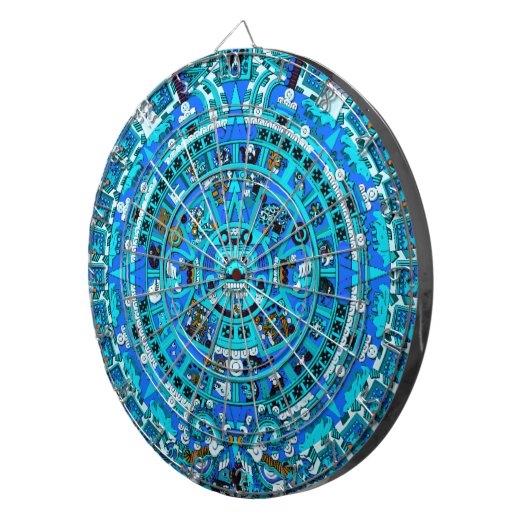 Oud Maya profetisch ontwerp Dartboard ~ Dartbord (Voorkant Rechts)