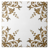 Oud-mediterraan als Damask Decoratief Tegeltje (Voorkant)