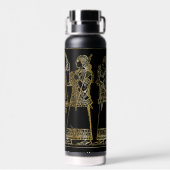 Oud Mesopotamisch Gouden Reliëf Waterfles (Achterkant)