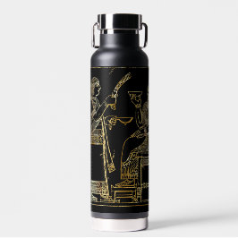 Oud Mesopotamisch Gouden Reliëf Waterfles