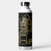 Oud Mesopotamisch Gouden Reliëf Waterfles (Links)