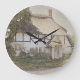 Oud Met stro bedekt Plattelandshuisje Grote Klok