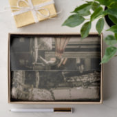  oud meubilair en grammofon tissuepapier (Geschenk)